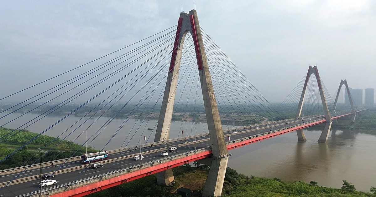 Cầu dây văng thép dài nhất Việt Nam: Vốn gần 14.000 tỷ, biểu tượng 5 trụ tháp độc nhất châu Á giữa lòng Hà Nội- Ảnh 2. Cầu dây văng thép dài nhất Việt Nam: Vốn gần 14.000 tỷ, biểu tượng 5 trụ tháp độc nhất châu Á giữa lòng Hà Nội- Ảnh 2.