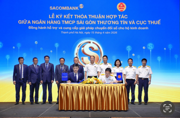 SACOMBANK hợp tác với Cục Thuế hỗ trợ hàng triệu hộ kinh doanh trên toàn quốc