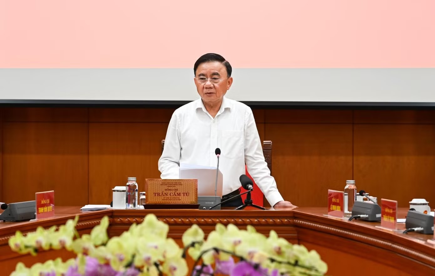 Thường trực Ban Bí thư Trần Cẩm Tú. Ảnh: PV. Bộ Chính trị đồng ý chủ trương lập thành phố Quảng Ninh trực thuộc Trung ương - Ảnh 1.
