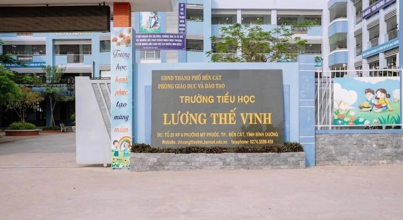 Trường Tiểu học Lương Thế Vinh nơi xảy ra vụ việc. Vụ 5 học sinh bị phạt tự chích bằng kim tiêm: Đã có kết quả xét nghiệm máu - Ảnh 1.