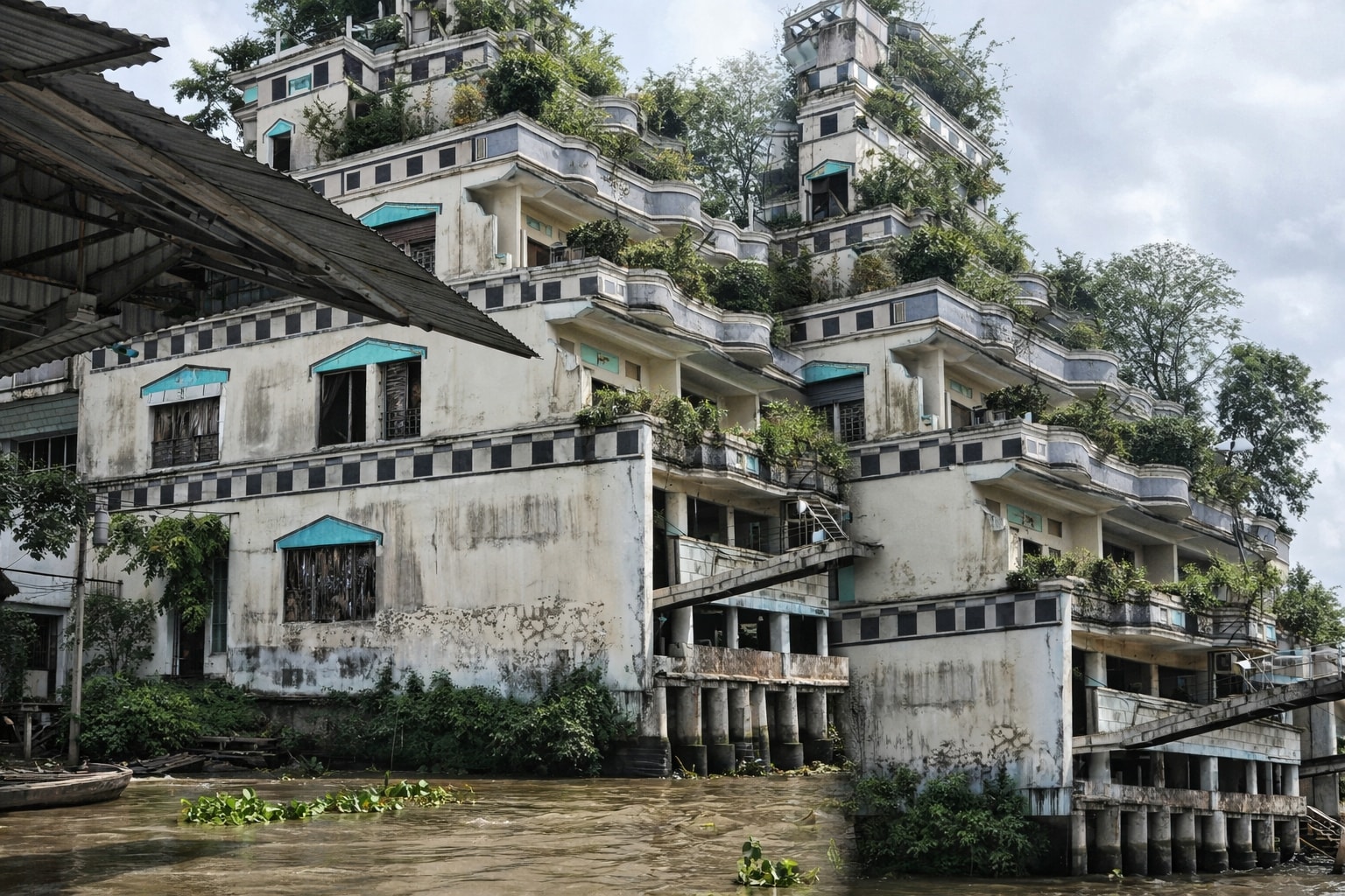 Bí ẩn về căn biệt thự 6 tầng bỏ hoang giữa sông nước miền Tây: Kiến trúc độc đáo, từng là nơi nghỉ dưỡng của đại gia lúa gạo nức tiếng- Ảnh 3.
