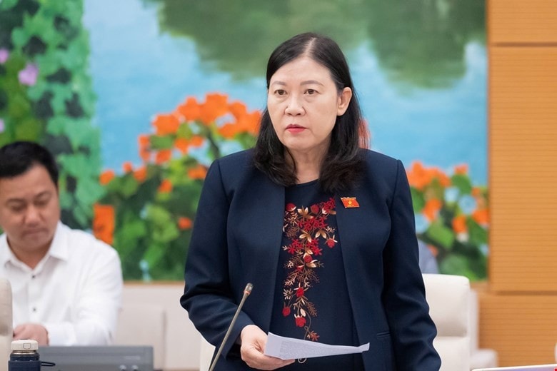 Phó Chủ nhiệm thường trực Ủy ban Dân nguyện và Giám sát Lê Thị Nga. Ảnh: QH Chủ tịch Quốc hội đề nghị giám sát tối cao ngay lĩnh vực an toàn thực phẩm - Ảnh 1.