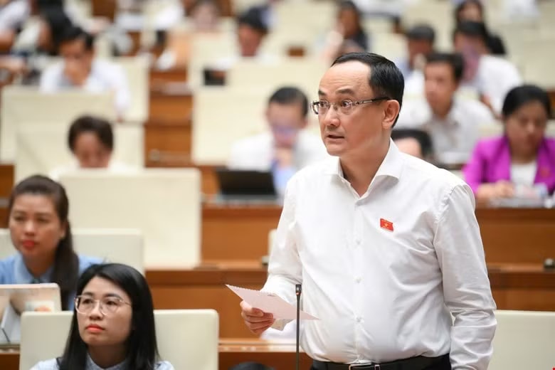Đại biểu Nguyễn Ngọc Sơn. Ảnh: QH Đại biểu Quốc hội đề nghị đưa ngày nghỉ 24/11 vào Luật Lao động - Ảnh 2.
