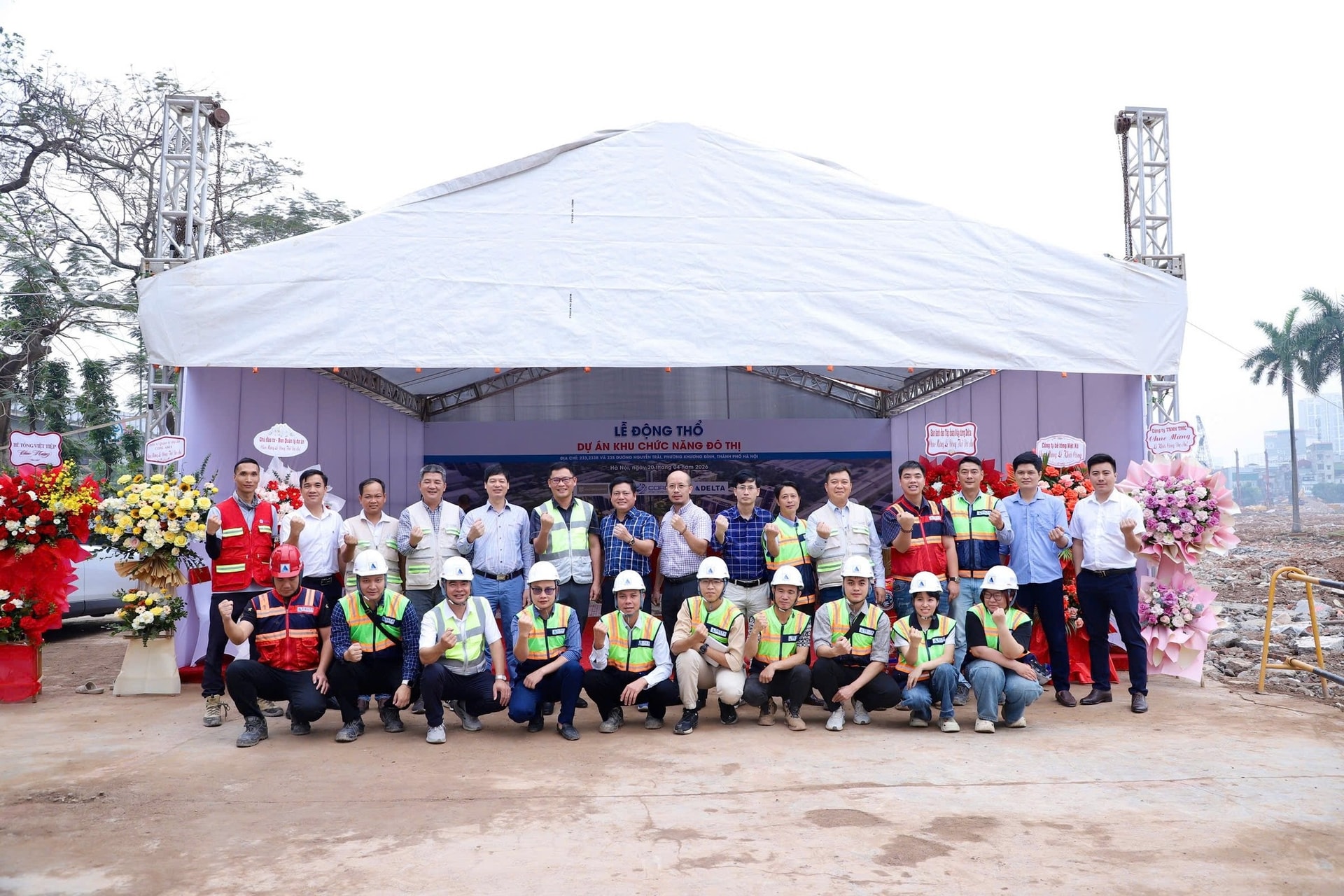 Hình ảnh lễ động thổ. Nguồn ảnh: Delta Group