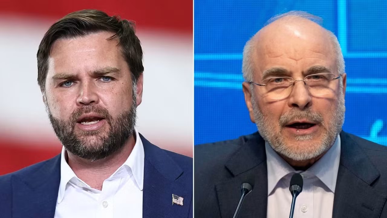 Phó Tổng thống Mỹ J.D Vance và Chủ tịch Quốc hội Iran Mohammad Bagher Ghalibaf. Ảnh: Getty Images Hé lộ thời điểm phái đoàn Mỹ- Iran đến Pakistan bắt đầu tiến trình đàm phán - Ảnh 3.