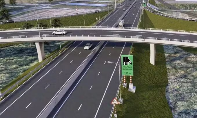 Phối cảnh dự án cao tốc TP HCM - Thủ Dầu Một - Phú Giáo - Chơn Thành. Nguồn ảnh UBND TP.HCM Bất động sản phía Bắc TPHCM tăng nhiệt nhờ hạ tầng, FDI - Ảnh 2.