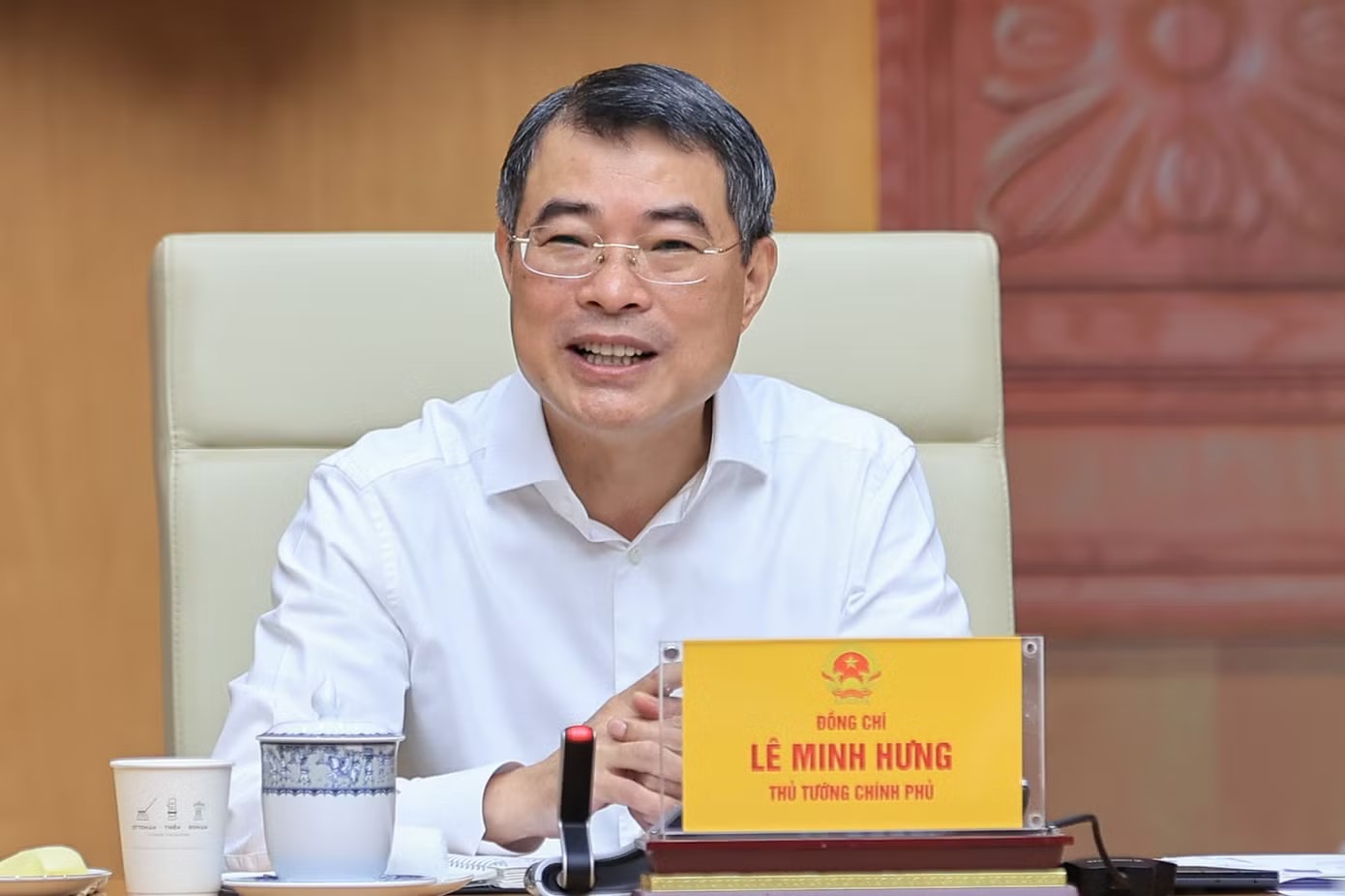 Thủ tướng Lê Minh Hưng phát biểu. Ảnh: VGP Thủ tướng Lê Minh Hưng: Tỉ trọng kinh tế số trong GDP phải đạt 30% - Ảnh 1.