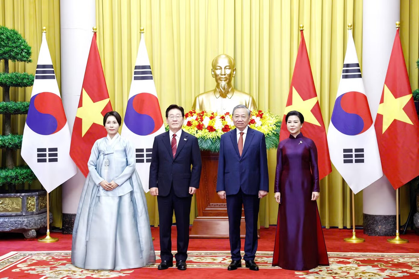 Tổng Bí thư, Chủ tịch nước Tô Lâm chủ trì Lễ đón chính thức Tổng thống Hàn Quốc - Ảnh 7.