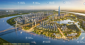 TP tương lai của Việt Nam sắp có đại đô thị thông minh ven sông hơn 3.100ha, quy mô dân số tới 230.000 người