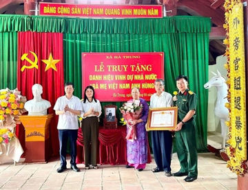 Chính thức truy tặng danh hiệu Bà mẹ Việt Nam Anh hùng cho mẹ Đỗ Thị Niêm, sinh năm 1888
