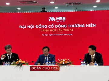 ĐHĐCĐ MSB: Tham vọng lãi 8.000 tỷ, chia cổ tức 20%