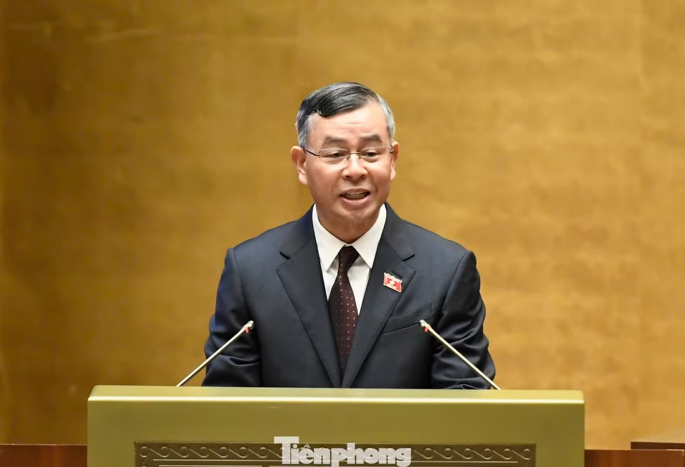 Bộ trưởng Tài chính Ngô Văn Tuấn. Ảnh: Như Ý. Quốc hội 'chốt' bỏ ngưỡng chịu thuế 500 triệu với hộ kinh doanh - Ảnh 1.