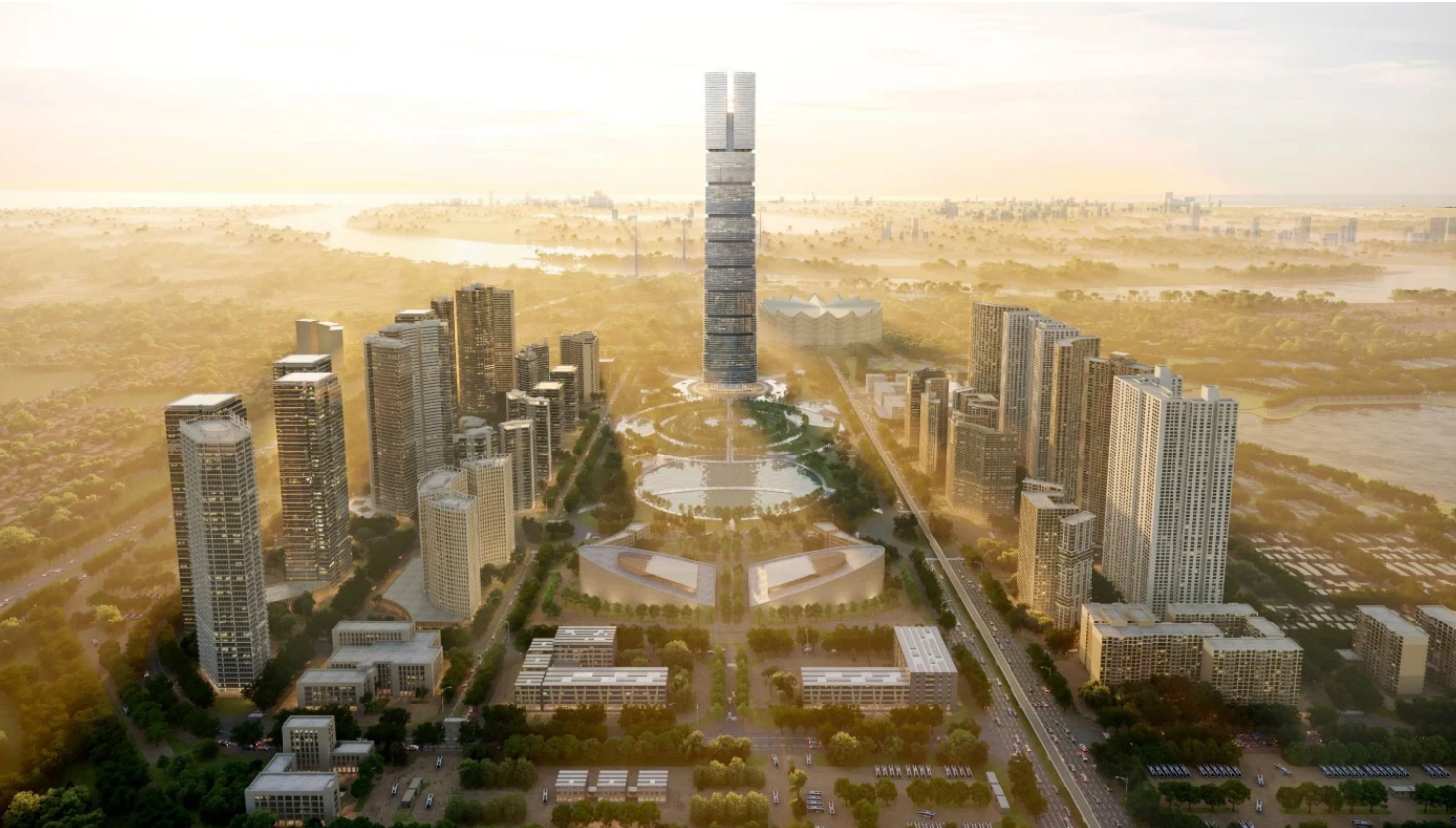 Việt Nam sẽ xây tòa nhà chọc trời cao gấp rưỡi Landmark 81 với thiết kế táo bạo, tọa lạc tại TP trung hòa carbon đầu tiên trên thế giới- Ảnh 1. Việt Nam sẽ xây tòa nhà chọc trời cao gấp rưỡi Landmark 81 với thiết kế táo bạo, tọa lạc tại TP trung hòa carbon đầu tiên trên thế giới- Ảnh 1.