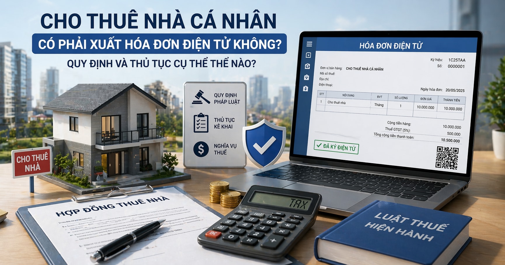 Kể từ nay, cho thuê nhà cá nhân có phải xuất hóa đơn điện tử không, quy định và thủ tục cụ thể thế nào?- Ảnh 1. Kể từ nay, cho thuê nhà cá nhân có phải xuất hóa đơn điện tử không, quy định và thủ tục cụ thể thế nào?- Ảnh 1.