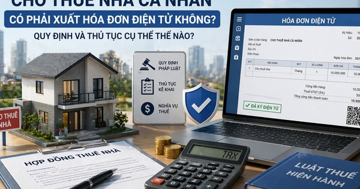 Kể từ nay, cho thuê nhà cá nhân có phải xuất hóa đơn điện tử không, quy định và thủ tục cụ thể thế nào?