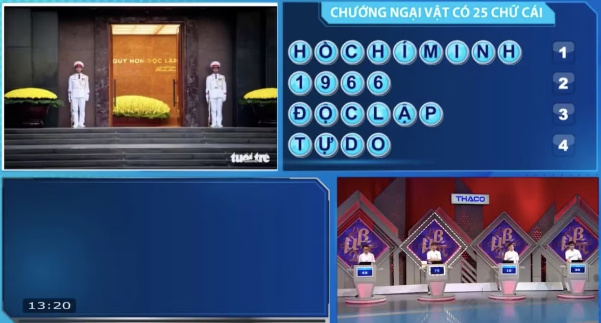 Thái Dương nhanh chóng giải mã ẩn số chướng ngại vật. Tìm ra chủ nhân tấm vé thứ 2 vào Chung kết năm Đường lên đỉnh Olympia 26 - Ảnh 1.
