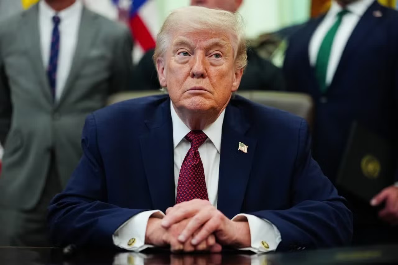 Tổng thống Mỹ Donald Trump. (Ảnh: Reuters) Tổng thống Mỹ Trump nhận thông điệp mới từ Iran - Ảnh 1.