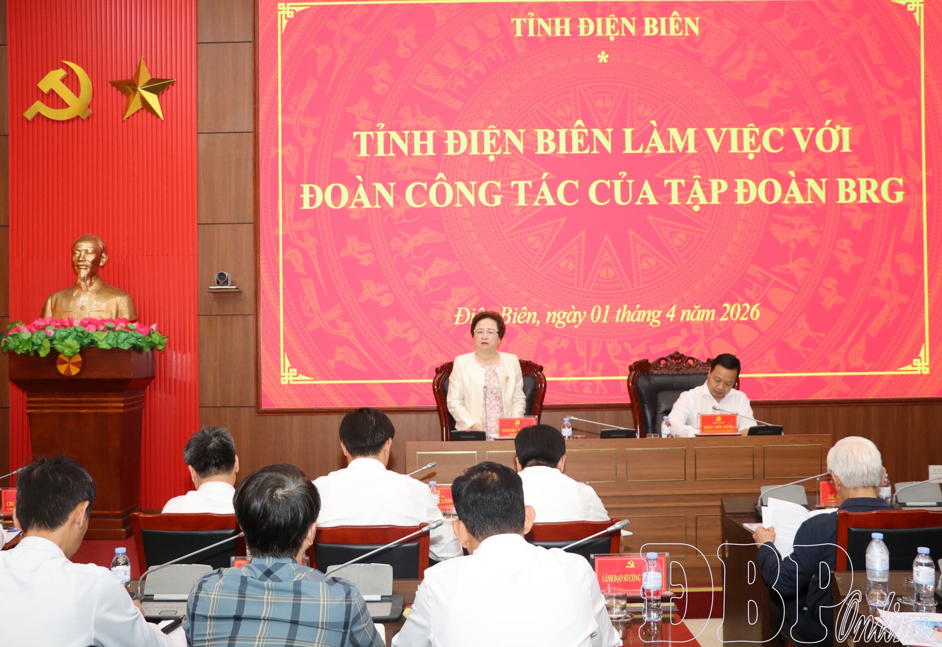 Hình ảnh tại buổi làm việc. Nguồn ảnh: Báo Điện Biên Phủ Hình ảnh tại buổi làm việc. Nguồn ảnh: Báo Điện Biên Phủ