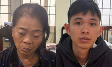Bắt cụ bà Đinh Thị Hải SN 1959, tịch thu 1 gậy bóng chày và 1 máy cắt sắt cầm tay