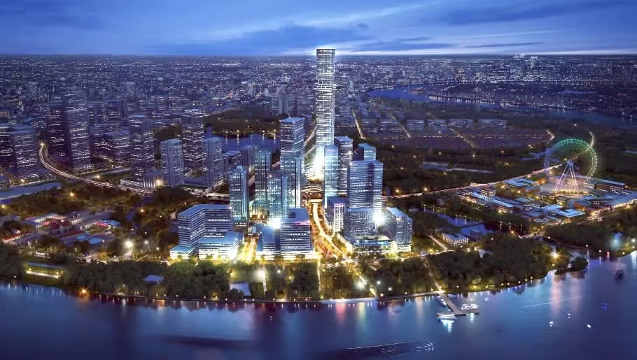 Phối cảnh dự án Empire City ở Thủ Thiêm. Cổ đông dự án tòa tháp 88 tầng ở Thủ Thiêm kiện nhau vì nợ thuế nghìn tỷ - Ảnh 1.
