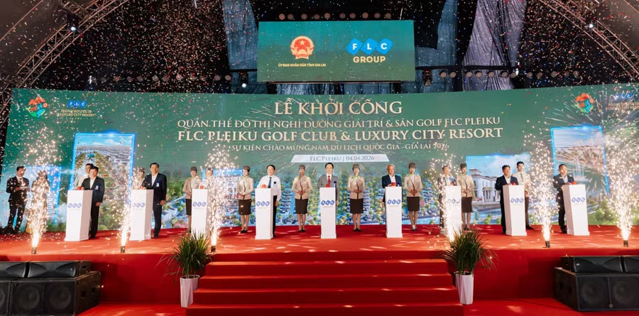 Hình ảnh tại lễ khởi công. Nguồn ảnh: Báo Gia Lai