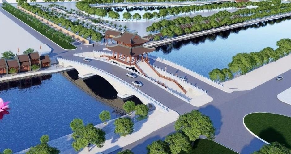 Sắp hoàn thành cây cầu trăm tỷ mang kiến trúc cung đình độc đáo tại vùng đất cố đô- Ảnh 1. Sắp hoàn thành cây cầu trăm tỷ mang kiến trúc cung đình độc đáo tại vùng đất cố đô- Ảnh 1.