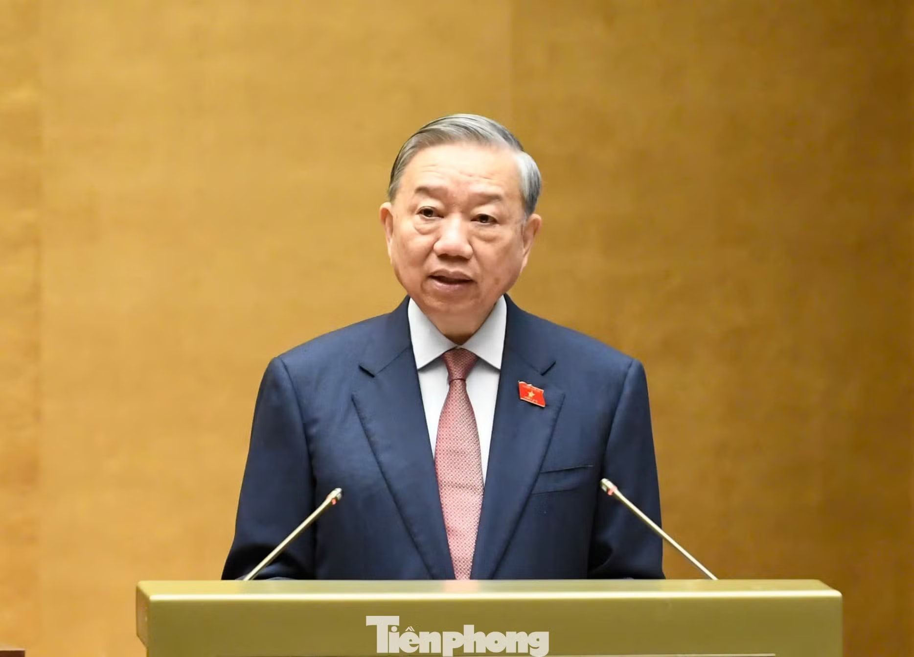 Tổng Bí thư Tô Lâm phát biểu tại kỳ họp. Ảnh: Như Ý. Tổng Bí thư: 'Quốc hội quyết định cho hiện tại, nhưng phải chịu trách nhiệm trước tương lai' - Ảnh 1.