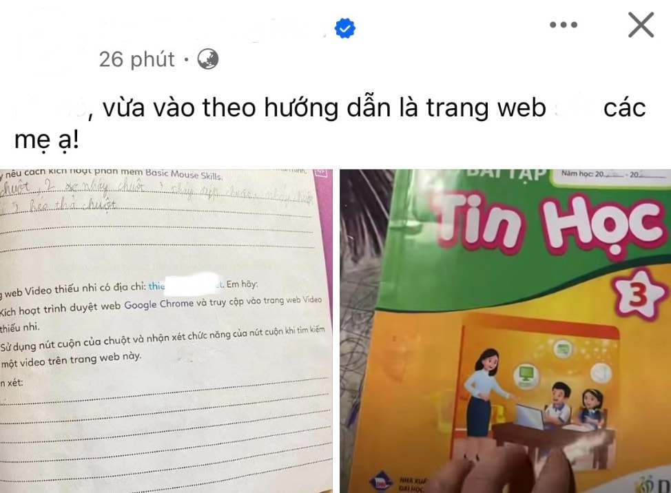 Bài đăng cảnh báo của một phụ huynh