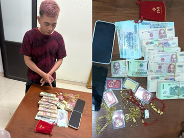 Bắt khẩn cấp Nguyễn Văn Sáng SN 1993, tịch thu 2 điện thoại, 192 triệu tiền mặt và nhiều trang sức