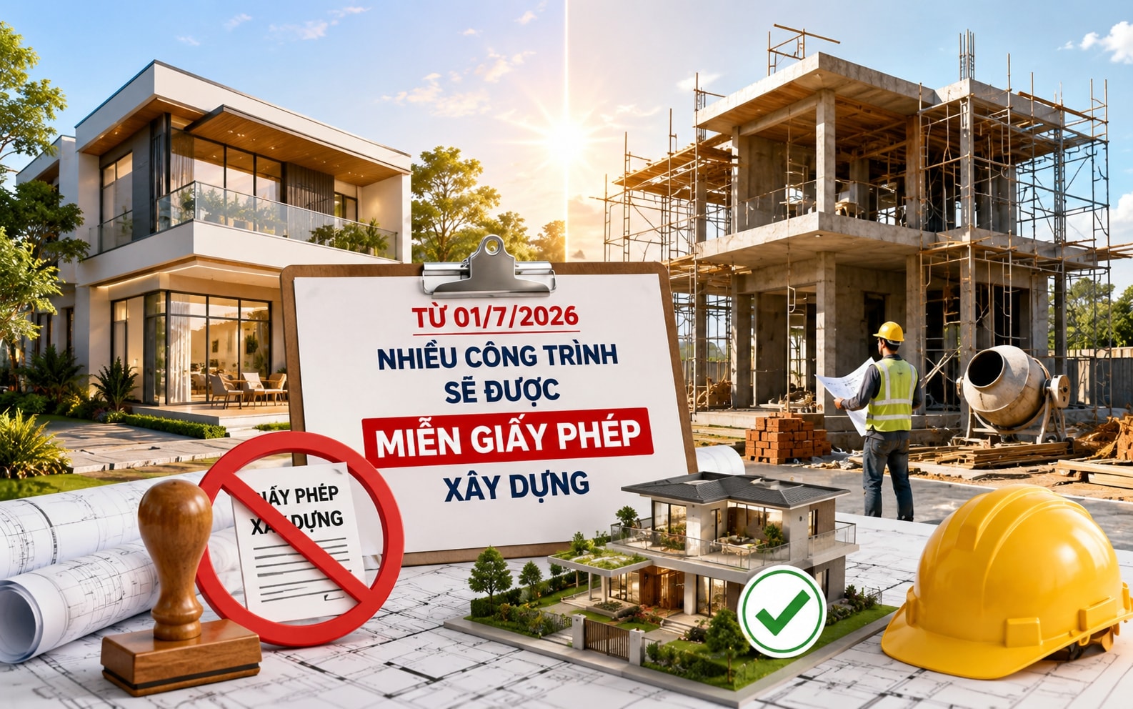 Chỉ 2 tháng nữa, loạt công trình này sẽ được miễn giấy phép xây dựng- Ảnh 1. Chỉ 2 tháng nữa, loạt công trình này sẽ được miễn giấy phép xây dựng- Ảnh 1.