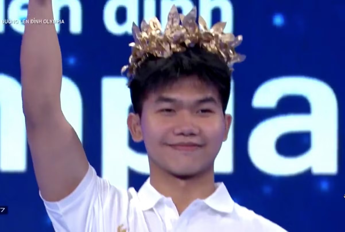 Nguyễn Huy Quang Minh giành vòng nguyệt quế trận tuần 2 tháng 1 quý III. Nam sinh Hưng Yên giành vòng nguyệt quế Đường lên đỉnh Olympia 26 - Ảnh 2.