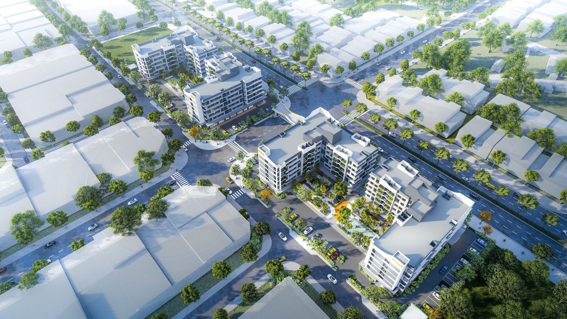 Phối cảnh dự án. Nguồn ảnh: HUD Phối cảnh dự án. Nguồn ảnh: HUD