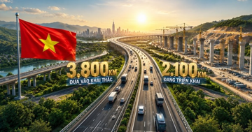 Việt Nam tăng tốc nâng cấp hạ tầng quy mô chưa từng có: Đưa hơn 3.800km cao tốc vào khai thác, thêm 2.100km đang triển khai