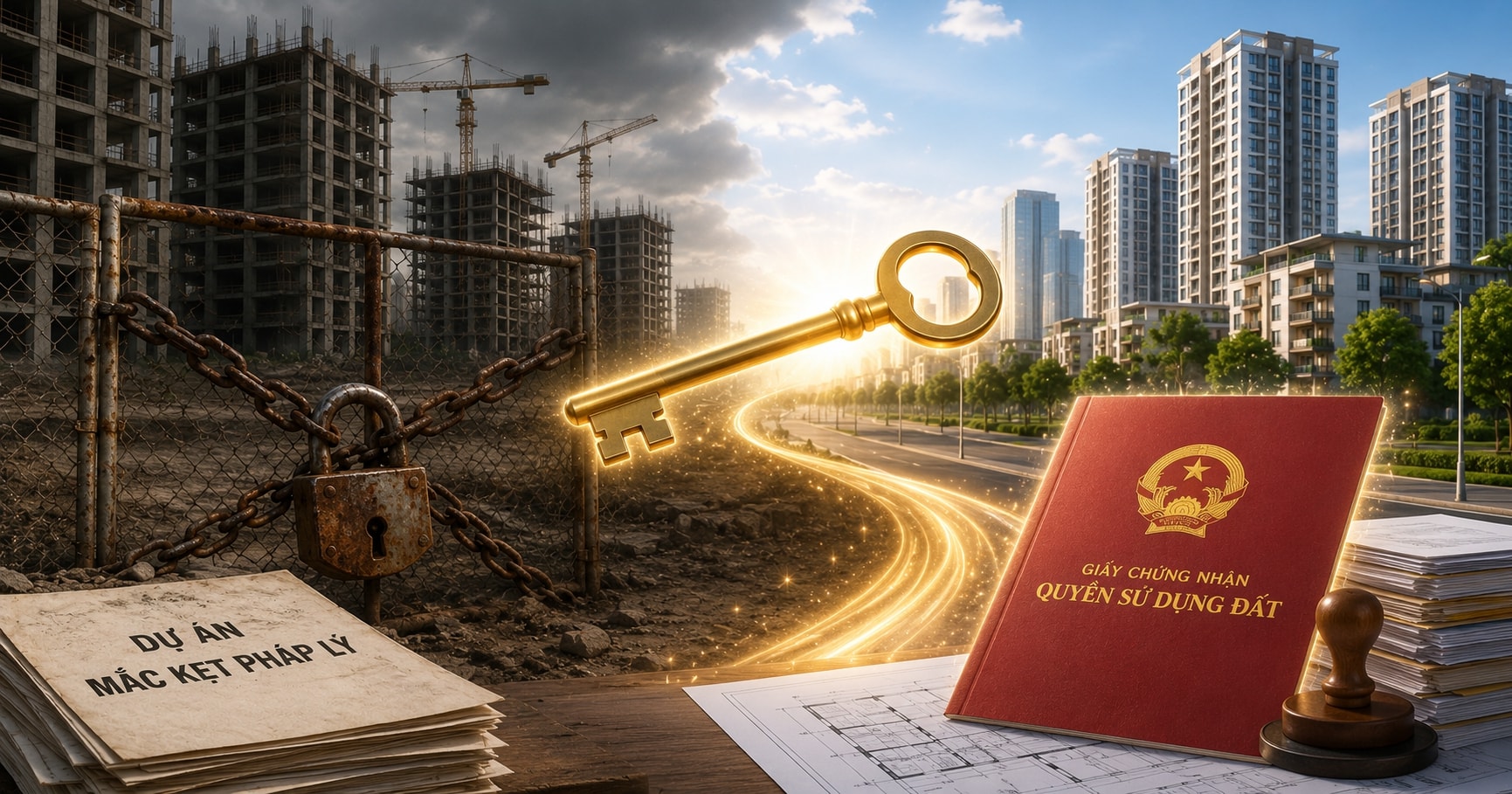 Hàng nghìn dự án 'mắc kẹt' pháp lý sắp có cơ hội gỡ vướng nhờ cơ chế mới về sổ đỏ- Ảnh 1. Hàng nghìn dự án 'mắc kẹt' pháp lý sắp có cơ hội gỡ vướng nhờ cơ chế mới về sổ đỏ- Ảnh 1.