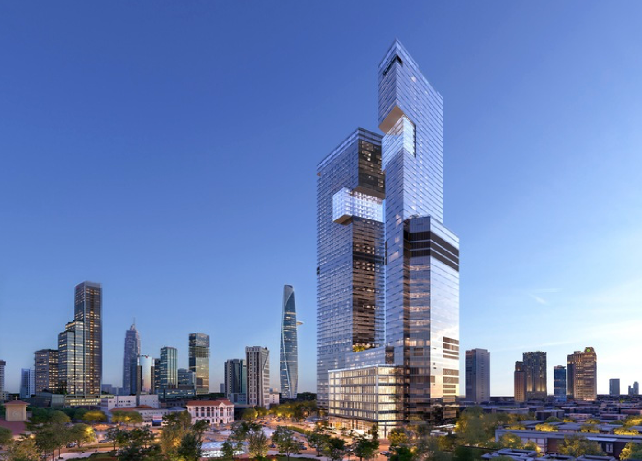 Chính thức tái khởi động tòa tháp đôi chọc trời cao nhất Việt Nam, tọa lạc tại thành phố giàu nhất cả nước- Ảnh 1. Chính thức tái khởi động tòa tháp đôi chọc trời cao nhất Việt Nam, tọa lạc tại thành phố giàu nhất cả nước- Ảnh 1.