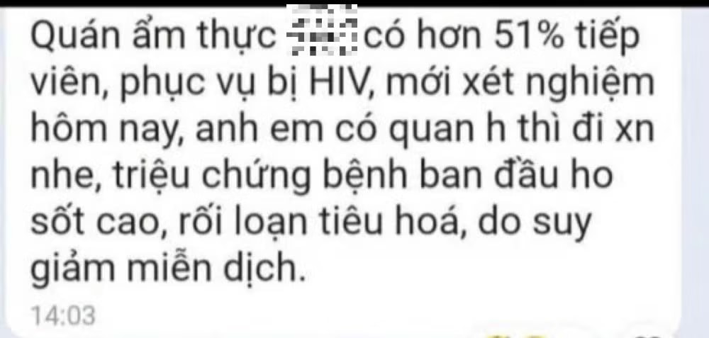 Chủ nhà hàng đã trình báo công an đề nghị xử lý những người tung tin đồn thất thiệt. Thực hư thông tin nhân viên nhà hàng ở Cà Mau nhiễm HIV gây xôn xao - Ảnh 2.