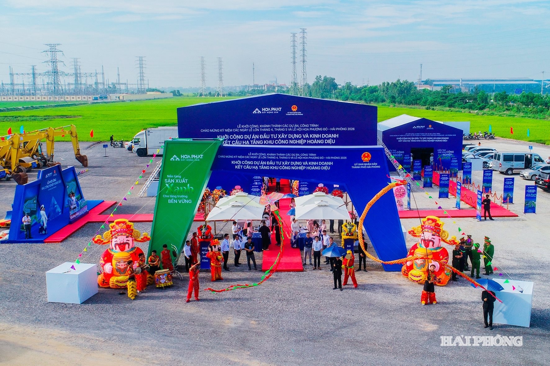 Hình ảnh tại lễ khởi công. Nguồn ảnh: Báo Hải Phòng