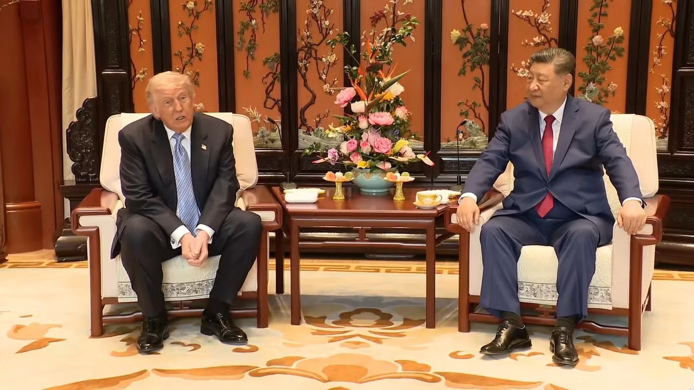 Chủ tịch Trung Quốc Tập Cận Bình và Tổng thống Donald Trump trong ngày làm việc thứ hai. Chủ tịch Trung Quốc Tập Cận Bình nói lý do chọn Trung Nam Hải tiếp đón Tổng thống Mỹ Trump - Ảnh 1.