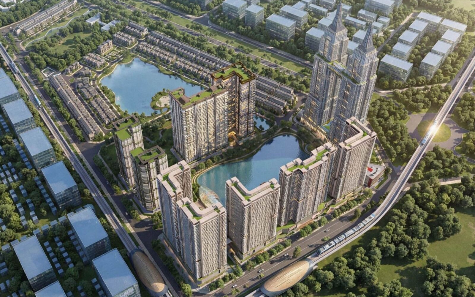 Phối cảnh dự án Khu đô thị Hateco Đông Anh. Nguồn ảnh: Internet