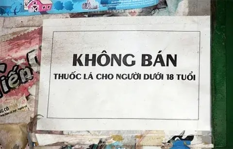 Bán thuốc lá cho người dưới 18 tuổi sẽ bị xử phạt thế nào?