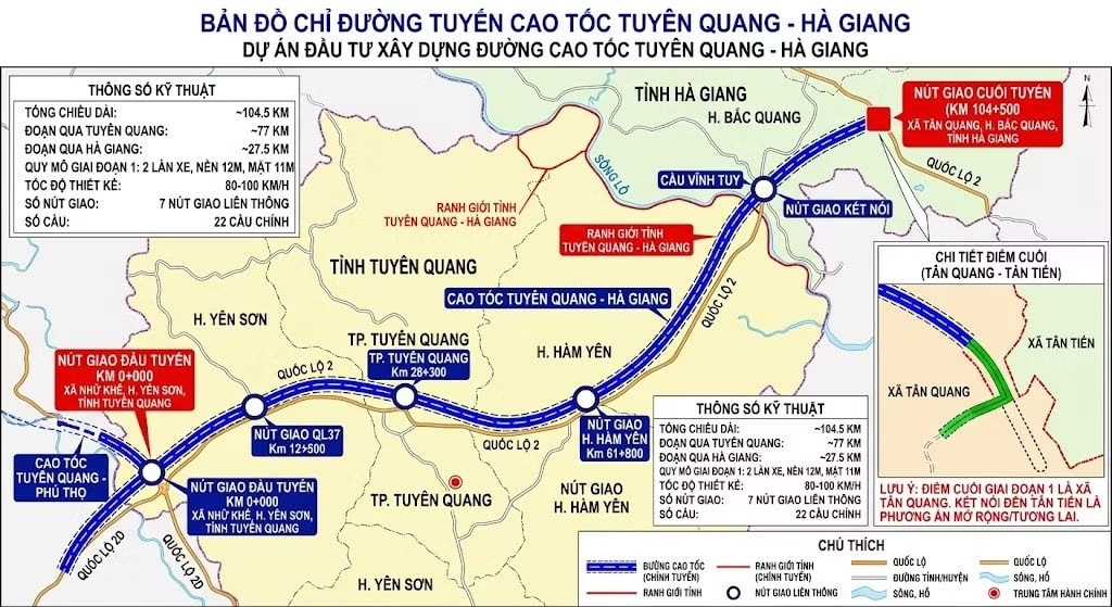 Cao tốc Tuyên Quang - Hà Giang hơn 100 km đang hình thành ra sao? - Ảnh 1.