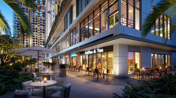Shop khối đế The Gió Riverside và lợi thế liền kề 2 nhà gà Metro
