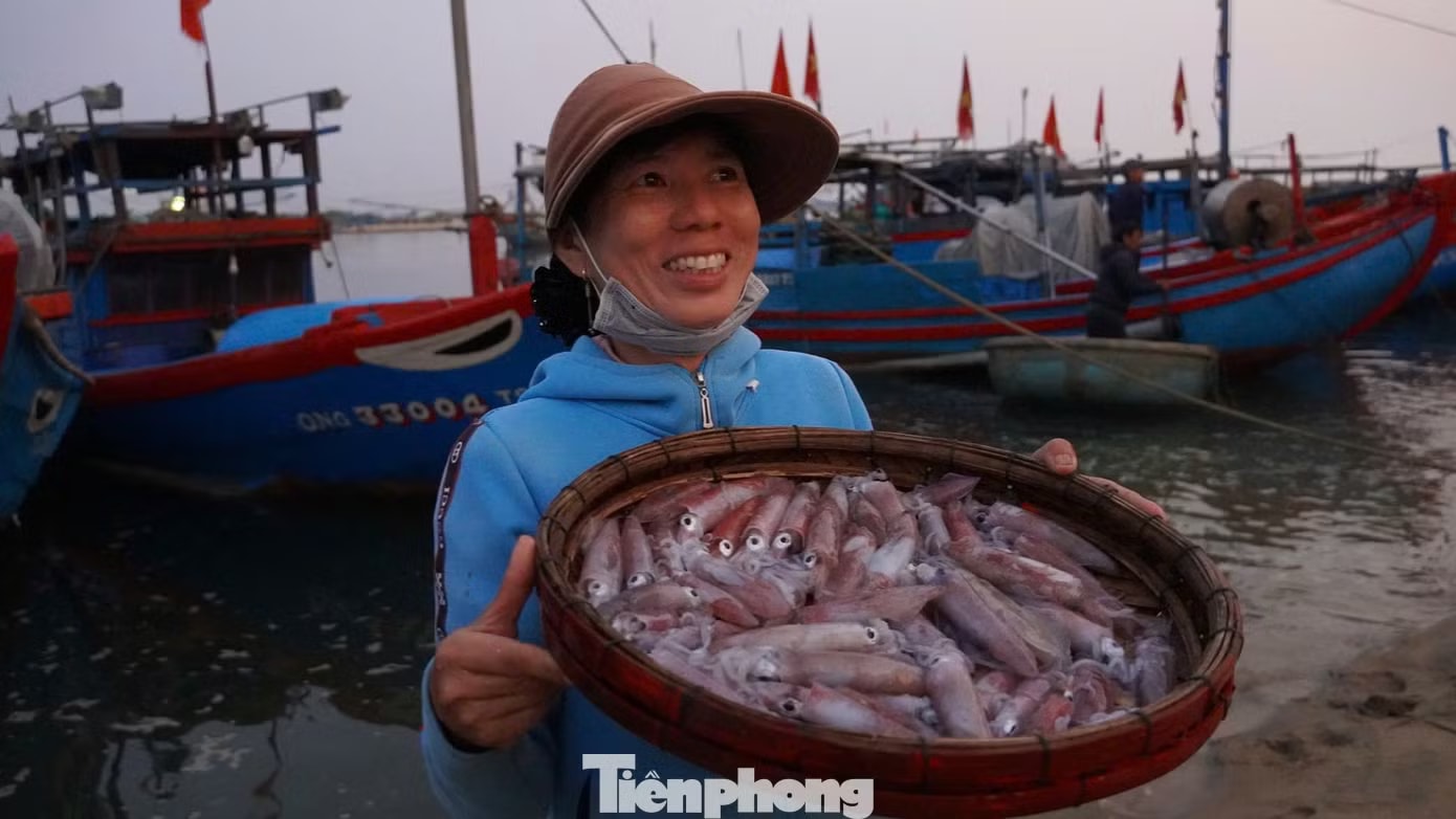 'Đột nhập' chợ mực Cửa Lở lúc rạng sáng - Ảnh 11.