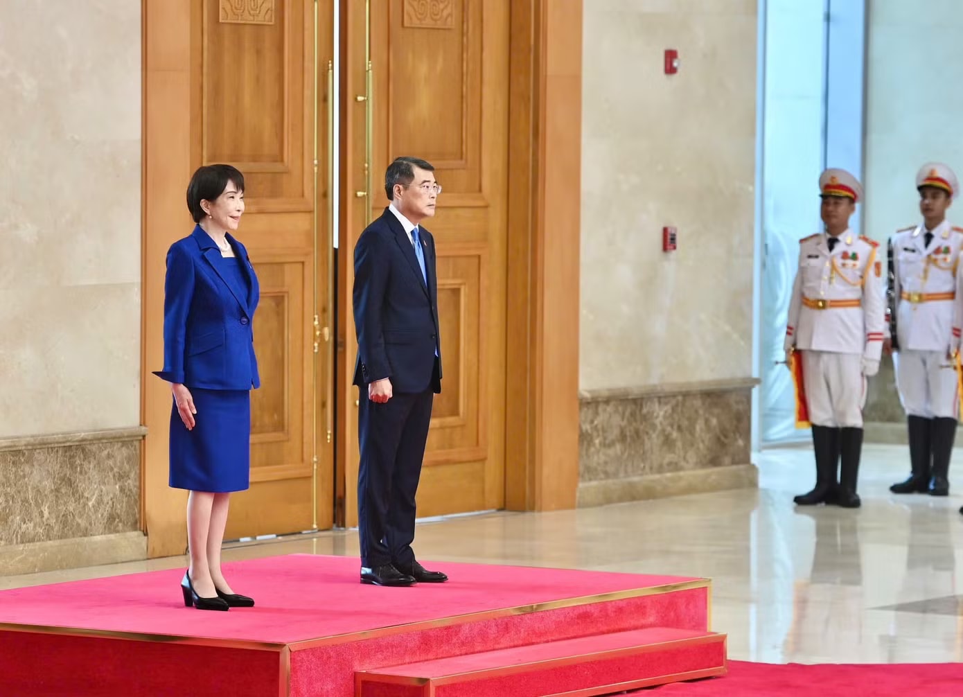 Thủ tướng Lê Minh Hưng chủ trì lễ đón chính thức Thủ tướng Nhật Bản Takaichi Sanae. Ảnh: Như Ý Thủ tướng Lê Minh Hưng chủ trì lễ đón chính thức Thủ tướng Nhật Bản Takaichi Sanae - Ảnh 3.