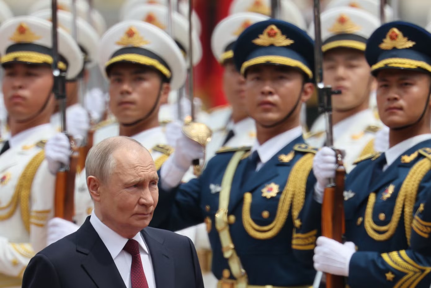 Lễ đón chính thức Tổng thống Nga Vladimir Putin tại Trung Quốc - Ảnh 7.