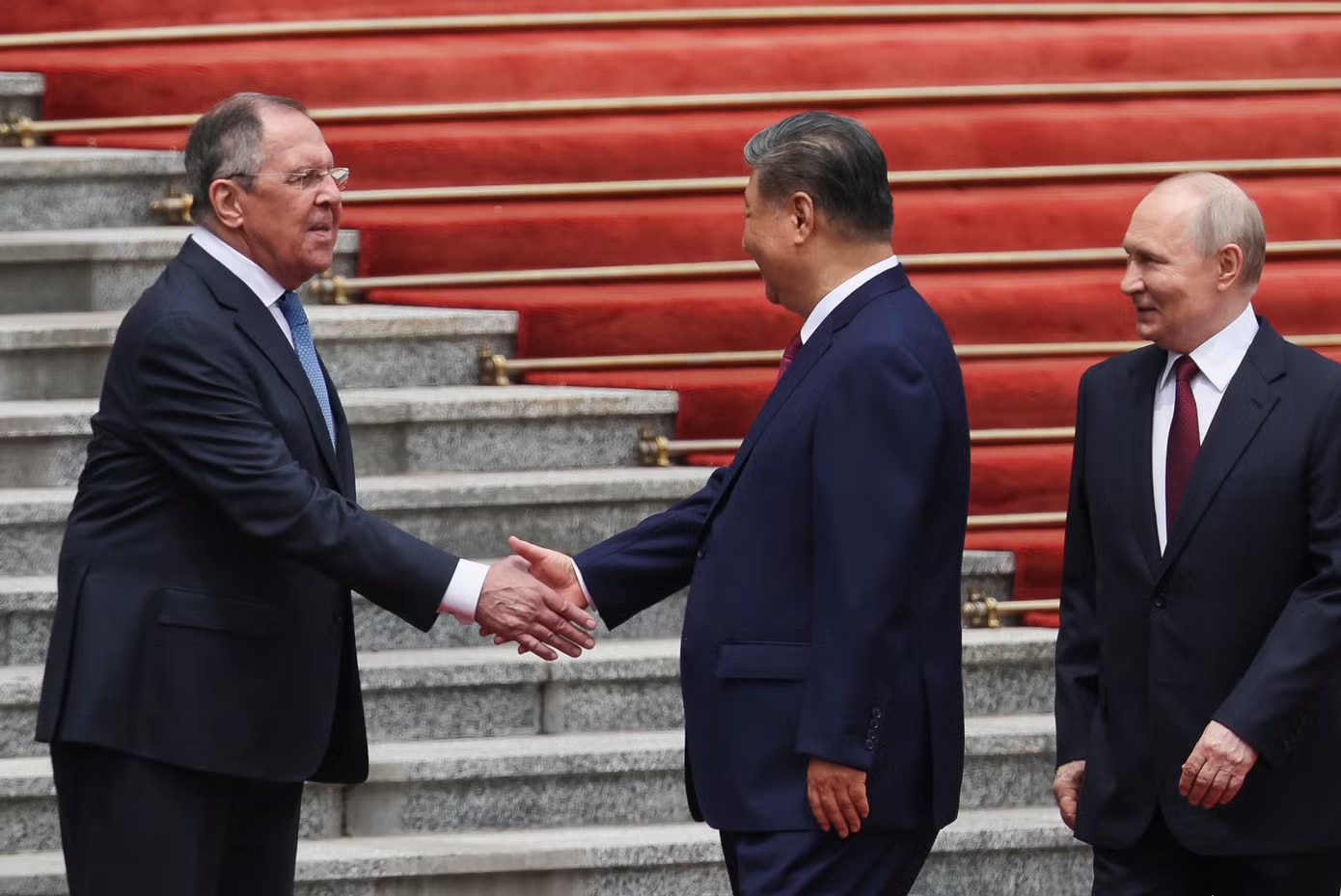 Lễ đón chính thức Tổng thống Nga Vladimir Putin tại Trung Quốc - Ảnh 3.