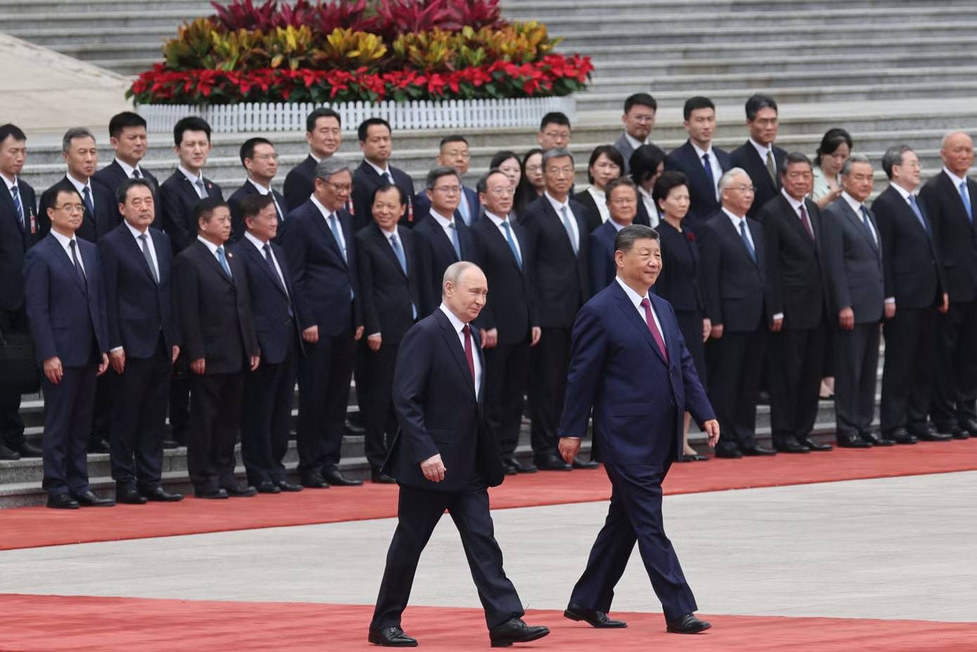Lễ đón chính thức Tổng thống Nga Vladimir Putin tại Trung Quốc - Ảnh 4.