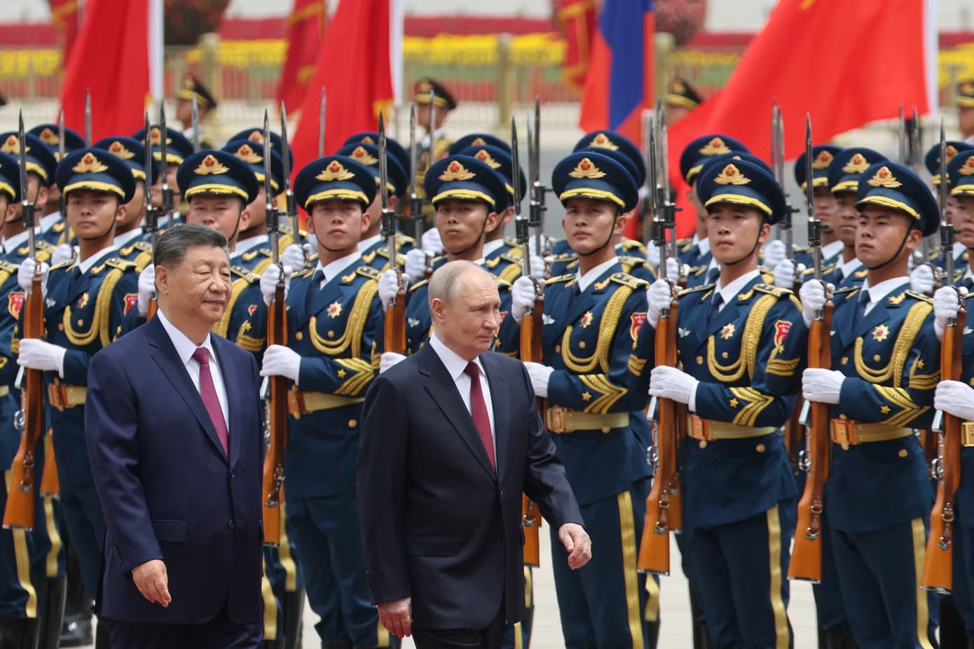 Lễ đón chính thức Tổng thống Nga Vladimir Putin tại Trung Quốc - Ảnh 6.
