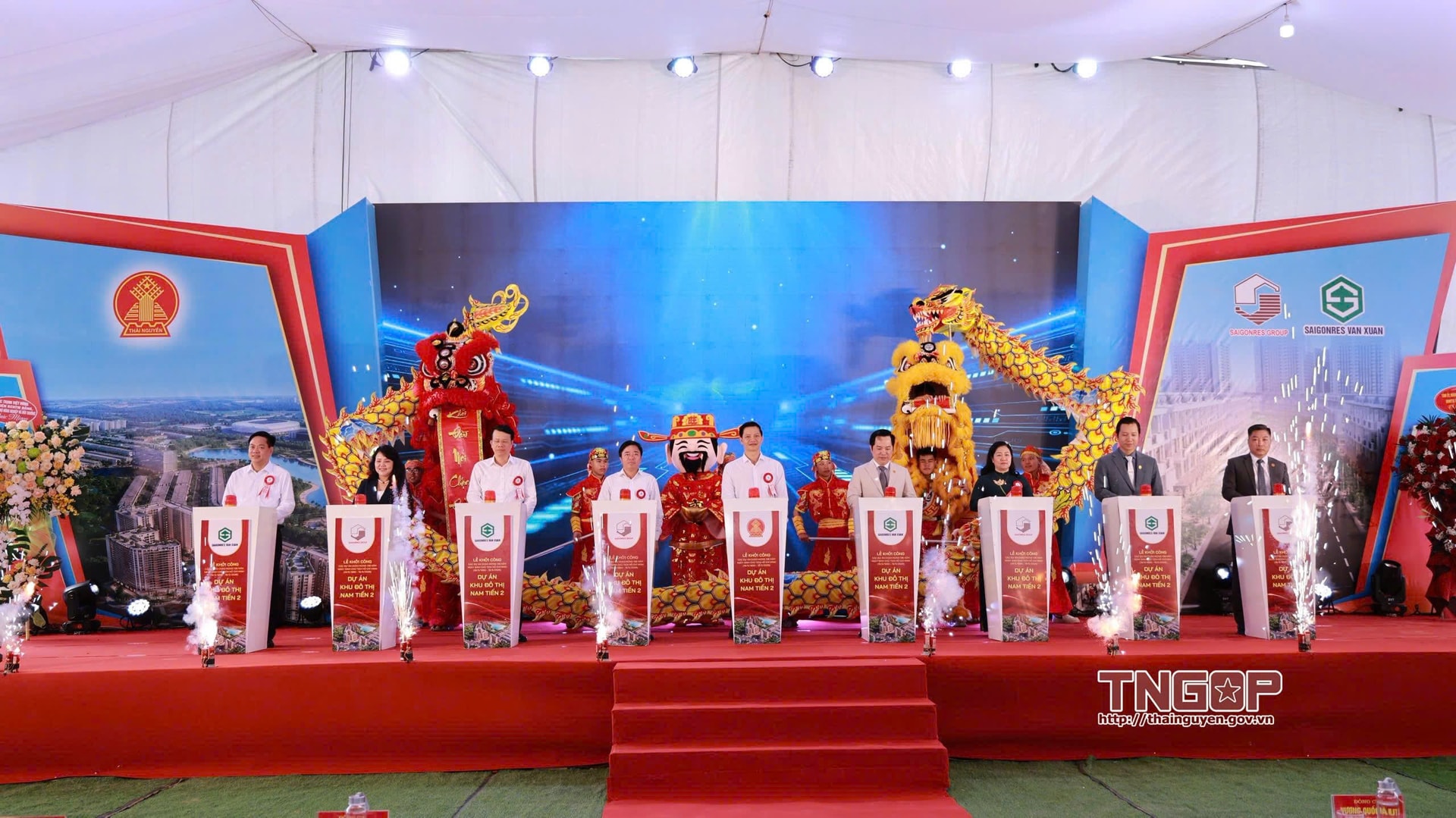 Hình ảnh tại lễ khởi công. Nguồn ảnh: UBND tỉnh Thái Nguyên Hình ảnh tại lễ khởi công. Nguồn ảnh: UBND tỉnh Thái Nguyên