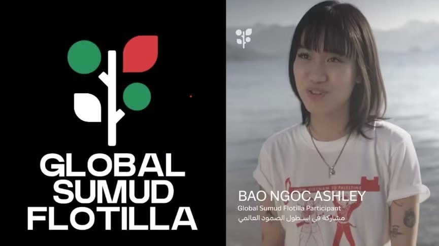 Tiêu Nguyên Bảo Ngọc bị bắt khi tham gia chương trình cứu trợ của Global Sumud Flotilla Đại sứ quán Việt Nam thông tin về cô gái Việt bị Israel bắt khi đi cứu trợ Dải Gaza - Ảnh 1.
